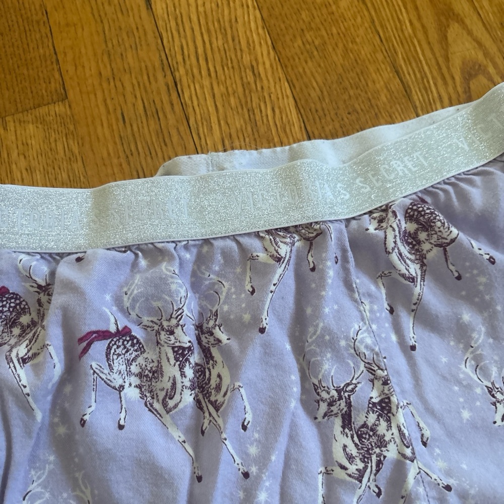 Victoria's Secret Purple Reindeer Pajama Pants - Picture 3 of 7
